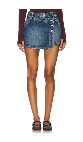 Falda denim wynne en color denim-medium talla 24 en - Denim-Medium. Talla 24 (también en 25, 26, 27 - Free People - Modalova