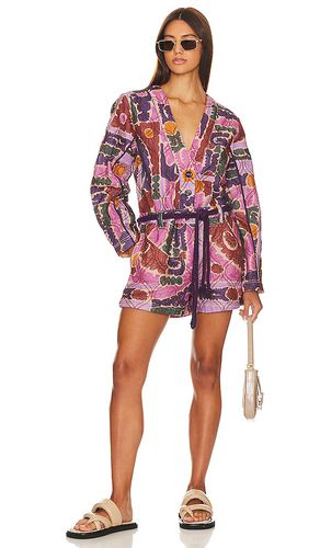 X revolve atlas quilted one piece en berry combo en color rosado talla L en - Pink. Talla L (también en M, S, XS) - Free People - Modalova