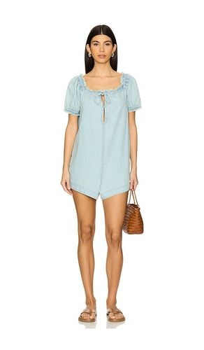 X We The Free Daisy Denim Babydoll Romper in Blue. - size L (also in M, S, XL, XS) - Free People - Modalova