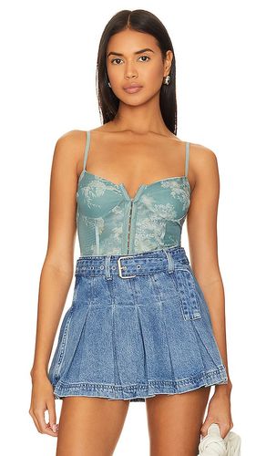 X Intimately FP Night Rhythm Corset Bodysuit In in Blue. - size L (also in M, S, XL, XS) - Free People - Modalova