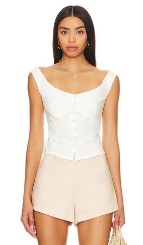 Sally Solid Corset Top In in White. - size L (also in M, S, XL, XS) - Free People - Modalova