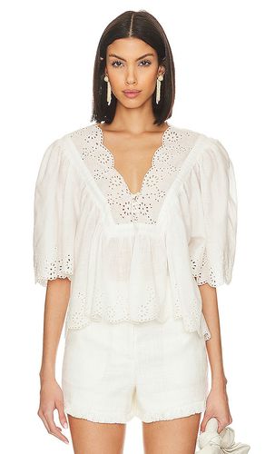 Costa Eyelet Top in White. - size L (also in M, S) - Free People - Modalova