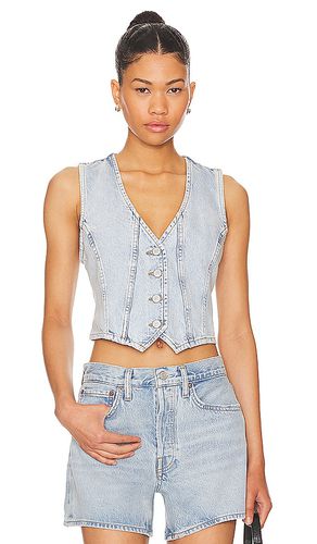 Tate Denim Vest in Blue. - size L (also in M, S, XL, XS) - Free People - Modalova