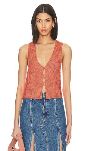 Seascape Vest in Orange. - size M (also in L) - Free People - Modalova