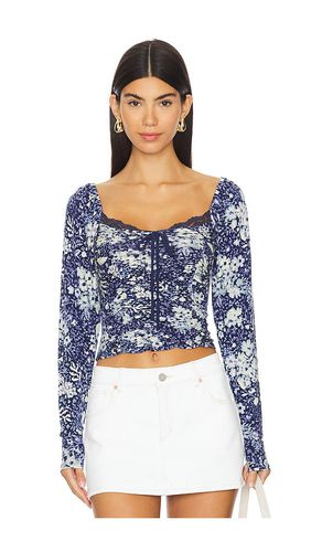 Layer It On Me Top in Blue. - size L (also in M, S, XL, XS) - Free People - Modalova