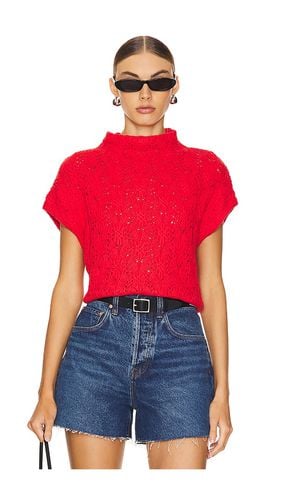 Vickie Mock Neck Sweater in Red. - size L (also in XL) - Free People - Modalova