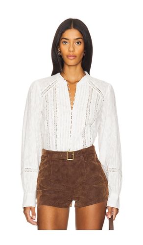 Annabelle Blouse in White. - size L (also in M) - Free People - Modalova