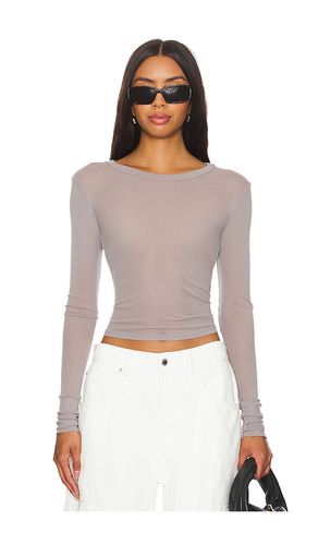 X Intimately FP x REVOLVE Before Sunset Mesh Long Sleeve In in Charcoal. - size L (also in M, S, XL, XS) - Free People - Modalova