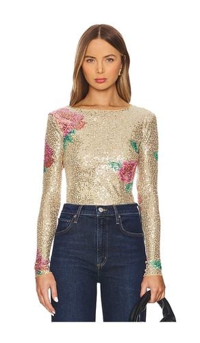 X Intimately FP Printed Gold Rush Long Sleeve in Metallic Gold. - size L (also in M, S, XL, XS) - Free People - Modalova