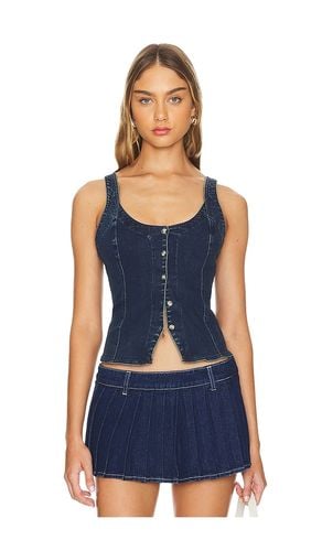 Kara Vest in Denim-Dark. - size L (also in M, S, XL) - Free People - Modalova