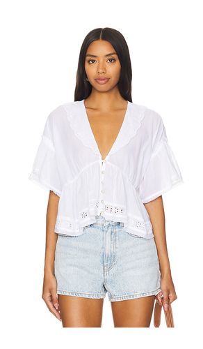 Bella Cutwork Top in Ivory. - size M (also in XL, XS) - Free People - Modalova