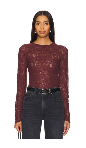 In The Meadow Tee in Wine. - size L (also in M, S, XL, XS) - Free People - Modalova