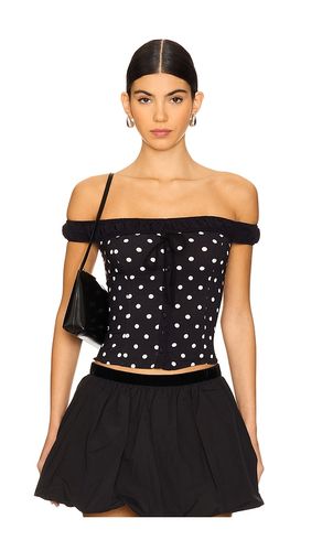 X REVOLVE Sophia Printed Top in Black. - size L (also in M) - Free People - Modalova