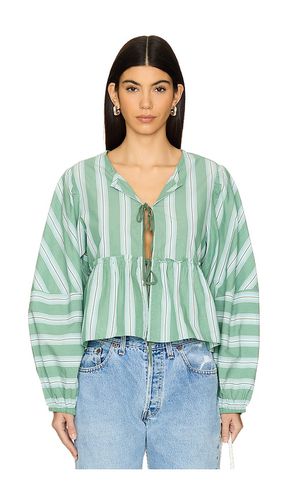 Brunch Babe Blouse in Green. - size L (also in M, S, XL, XS) - Free People - Modalova