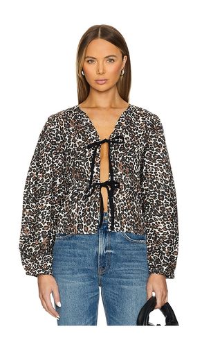 X REVOLVE Printed Brunch Babe Top in Brown. - size L (also in M, S, XL, XS) - Free People - Modalova