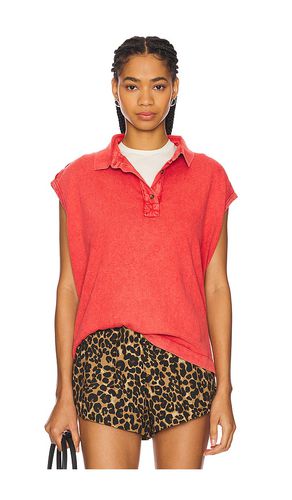 X REVOLVE Keep On Polo in Red. - size L (also in M, S, XL, XS) - Free People - Modalova