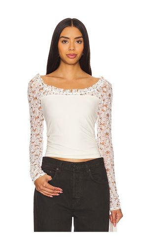 Josie Long Sleeve in Cream. - size M (also in S, XS) - Free People - Modalova