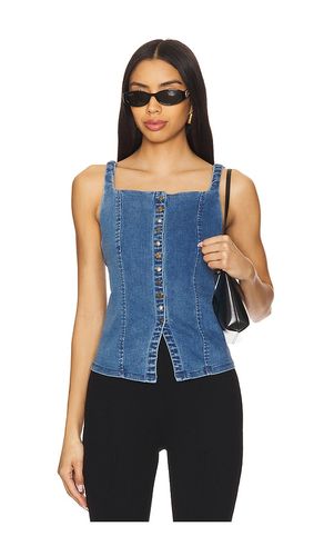 A Moment In Time Denim Vest in Blue. - size L (also in M, S, XL, XS) - Free People - Modalova