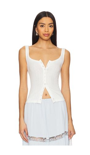End Game Pointelle Tank in White. - size S (also in XL) - Free People - Modalova