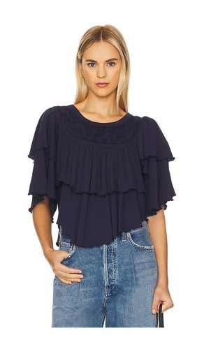 Rose Party Tee in Navy. - size L (also in M, S, XL, XS) - Free People - Modalova