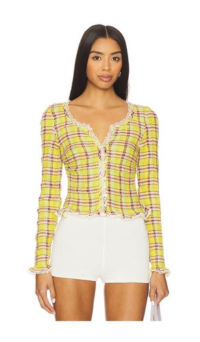 X REVOLVE Elliot Smocked Top in Green. - size L (also in M, S, XL, XS) - Free People - Modalova