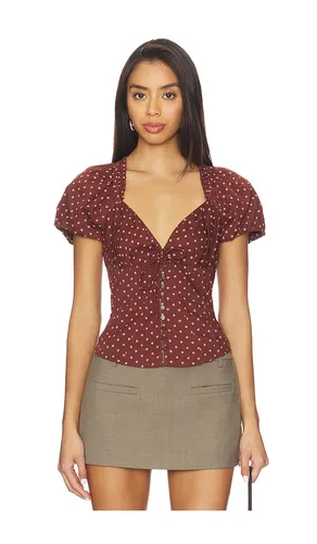Summer Printed Blouse in Burgundy. - size L (also in M, S, XL, XS) - Free People - Modalova