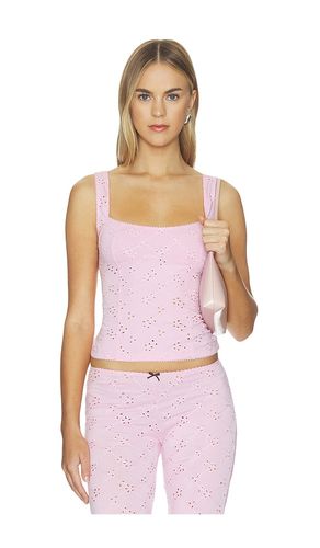 Full Bloom Eyelet Cami in Pink. - size L (also in M, XL) - Free People - Modalova