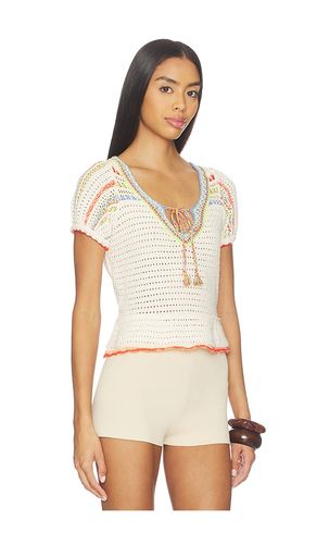 Friendship Pullover in Ivory,Orange. - size S (also in XS) - Free People - Modalova