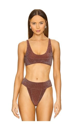 X REVOLVE x free-est Lurex Farrah Crop Top in Brown,Metallic Bronze. - size L (also in M, S, XS) - Free People - Modalova