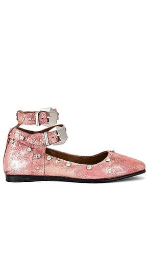 Zapato plano mystic diamante en color rosado talla 7.5 en - Pink. Talla 7.5 (también en 8.5, 9) - Free People - Modalova