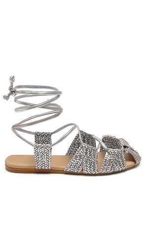 Sunny Gilly Flat in Metallic Silver. - size 11 (also in 6.5, 7, 7.5, 8, 8.5, 9, 9.5) - Free People - Modalova