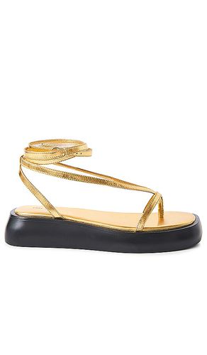 Winnie Wrap Platform Sandal in Metallic . - size 10 (also in 7.5, 8, 8.5, 9, 9.5) - Free People - Modalova