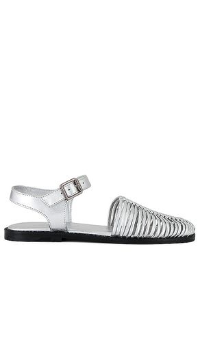 Zapato plano frankie fisher en color plateado metálico talla 10 en - Metallic Silver. Talla 10 (tambié - Free People - Modalova