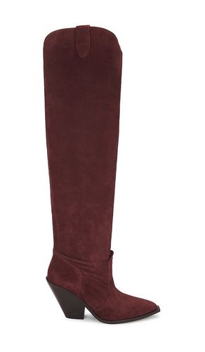 Triple Crown Over The Knee Boot In in Burgundy. - size 7.5 (also in 8, 9) - Free People - Modalova