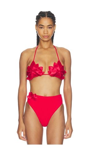 Placed Bikini Top in Red. - size M (also in S) - FARM Rio - Modalova