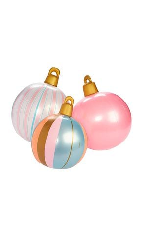 Pack Pink Stripe Light Up Inflatable Ornaments in Pink - FUNBOY - Modalova