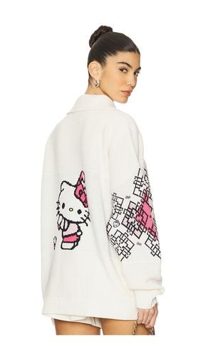 Hello Kitty Argyle Full Zip Cardigan in White. - size M (also in S, XS) - GCDS - Modalova