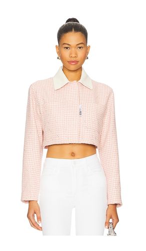 Tweed Crop Jacket in Pink. - size 36 (also in 38, 40) - GCDS - Modalova