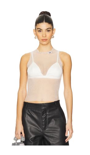 Celluloid Knit Tank Top in White. - size M (also in S) - GCDS - Modalova