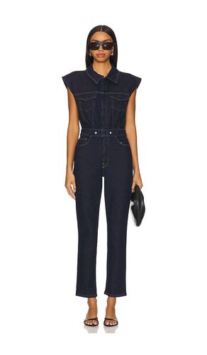 Trucker Jumpsuit in Denim-Dark. - size M (also in S, XS, XXXL/3X, XXXXL/4X) - Good American - Modalova