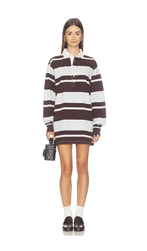 The Knit Rugby Mini Dress in . Size L. Also in M, S - Good American - Modalova