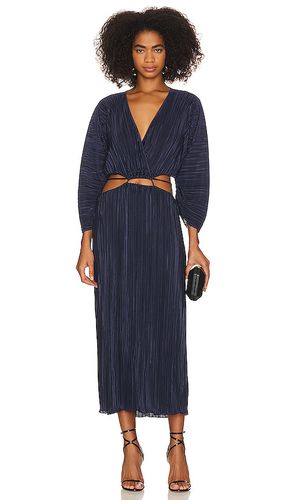 Always Fits Plisse Midi Dress in Navy. - size 5/6 (also in 7/8) - Good American - Modalova