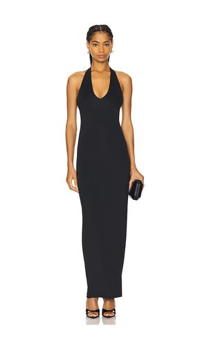 Scuba Halter Maxi Dress in Black. - size M (also in S, XS) - Good American - Modalova