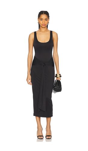 Slinky Jersey Ruched Midi Dress in Black. - size M (also in S, XS, XXXL/3X, XXXXL/4X) - Good American - Modalova