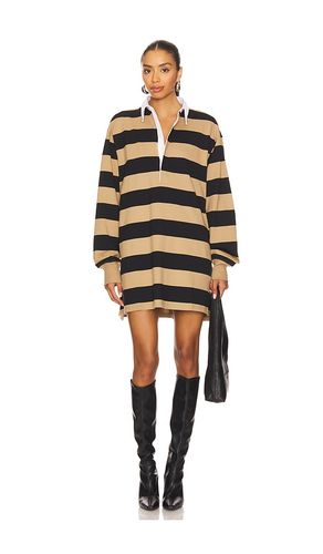 Jersey Polo Mini Dress in Tan,Black. - size L (also in M, S, XS, XXL/2X, XXXL/3X, XXXXL/4X) - Good American - Modalova