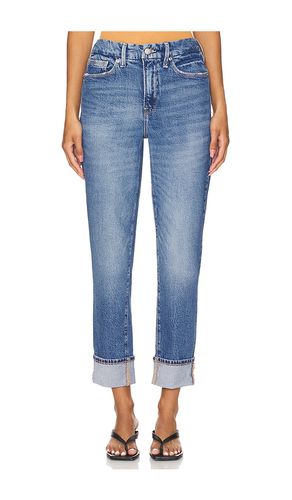 Pierna ancha weekend cuffed en color denim-medium talla 10 en - Denim-Medium. Talla 10 (también en 18, 2, 22, 24 - Good American - Modalova