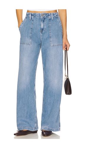 Lite Linen Denim Pants in Blue. - size 0 (also in 00, 10, 12, 14, 16, 18, 2, 20, 22, 24, 4, 6, 8) - Good American - Modalova