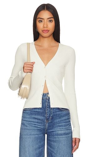 Shine Rib V-neck Cardi in White. - size 2X (also in L, M, XL) - Good American - Modalova