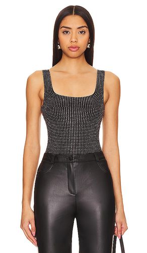 Crystal Modern Tank Bodysuit in Black. - size M (also in S, XS) - Good American - Modalova