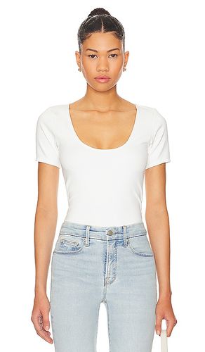 Camiseta corta con escote redondo en color blanco talla 2X en - White. Talla 2X (también en L, M, S, XL, XS) - Good American - Modalova